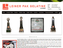 Tablet Screenshot of leinerpakgelatine.com